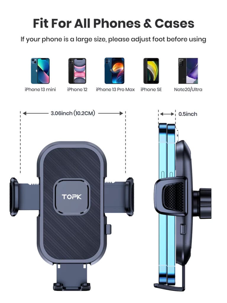 Phone Holder For Car - Air Vent Mount Clip