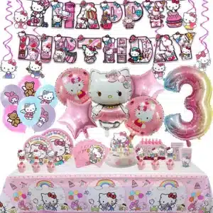 Hello Kitty Birthday Party Decorations & Tableware Set