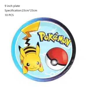 Pikachu Balloon & Tableware Set for Kids Pokemon Party Decoration