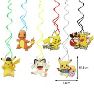 Pikachu Balloon & Tableware Set for Kids Pokemon Party Decoration