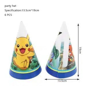 Pikachu Balloon & Tableware Set for Kids Pokemon Party Decoration