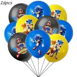 Sonic Cartoon Birthday Party Decoration Supplies