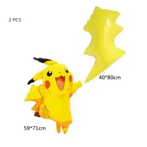 Pikachu Balloon & Tableware Set for Kids Pokemon Party Decoration